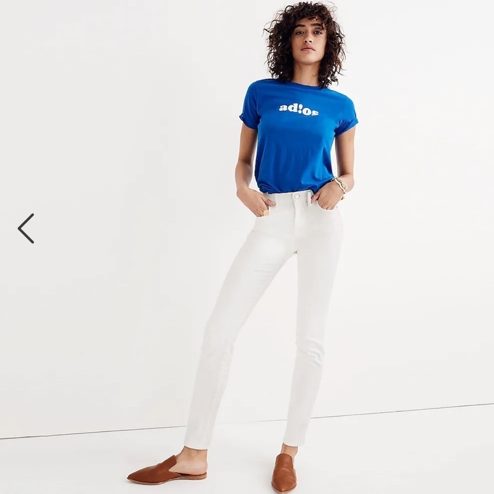Madewell Women’s High Riser 9” Skinny Jeans White size 26